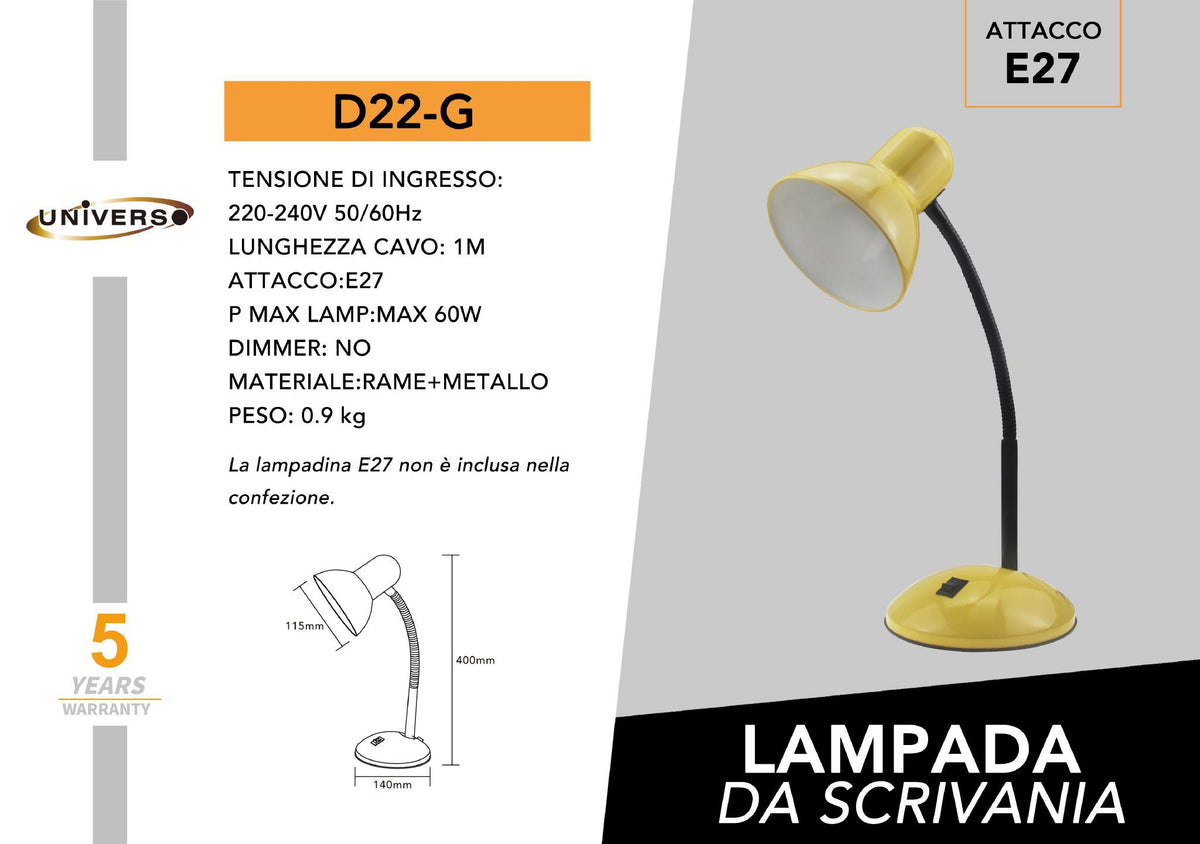 Lampada da tavolo – D22-G