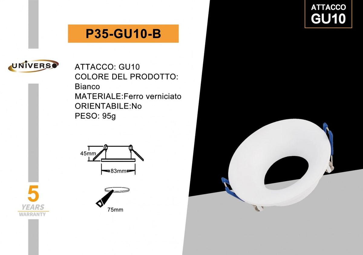 Porta Faretto Universo – P35-B
