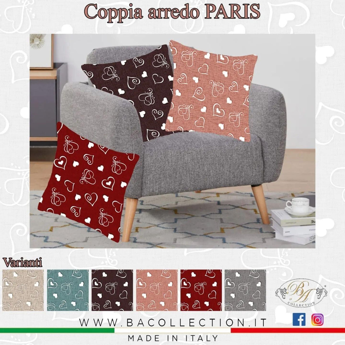 Fodera per cuscino arredo PARIS