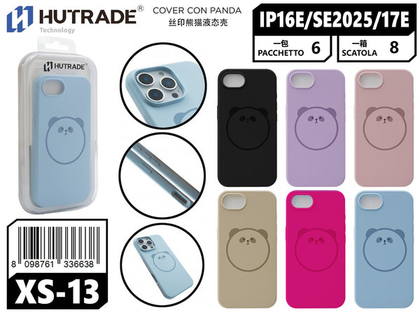 XS-13 COVER COLORATA GOMMATA PANDA IP16E/SE 2025/17E