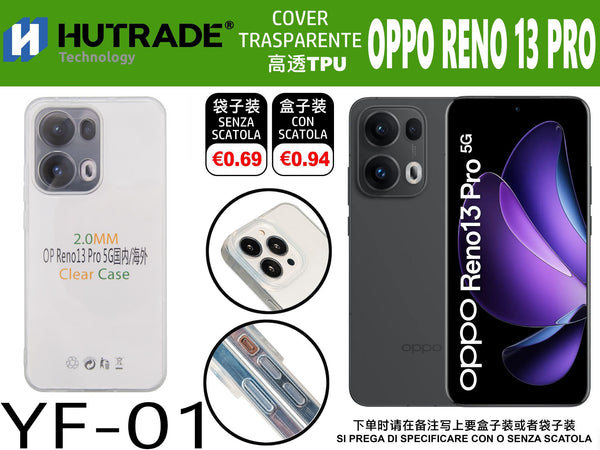 COVER TRASPARENTE OPPO RENO 13 PRO – YF01 011940