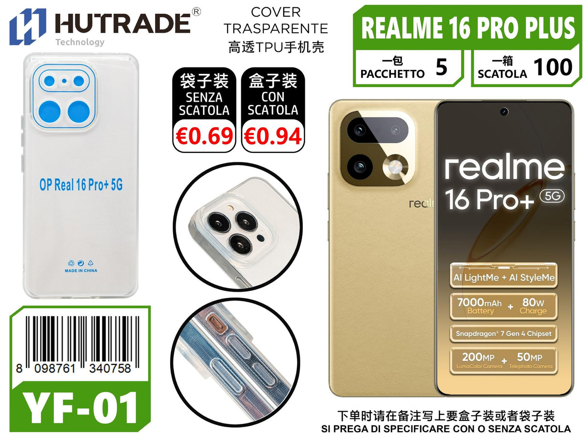 COVER TRASPARENTE REALME 16 PRO PLUS 5G
