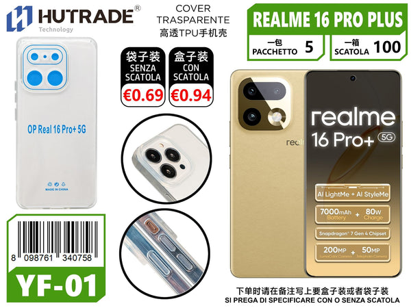 COVER TRASPARENTE REALME 16 PRO PLUS 5G