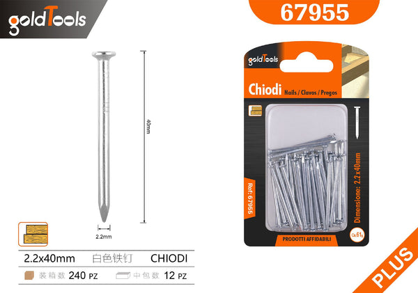 Chiodi in ferro a testa piatta GoldTools