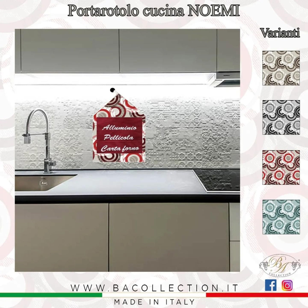 Portarotolo da cucina NEOMI