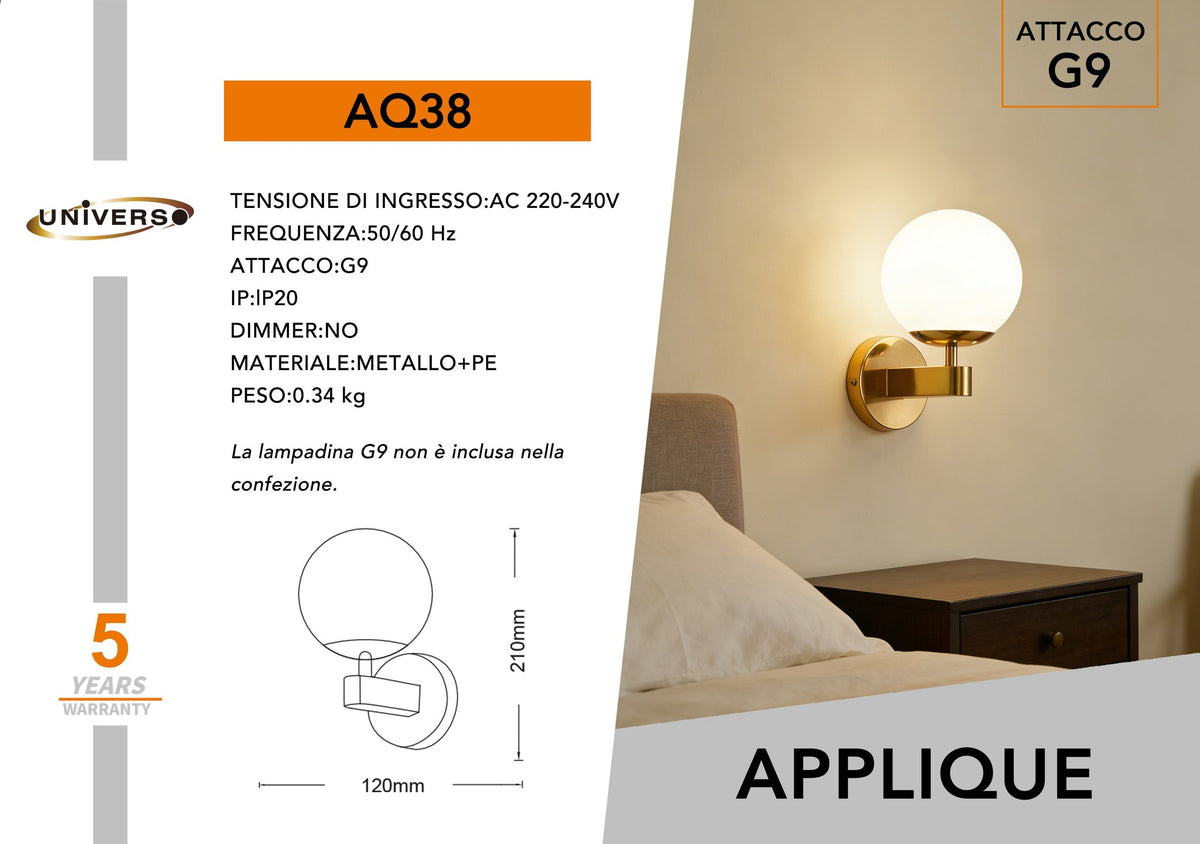 Applique Da Muro Universo – AQ38
