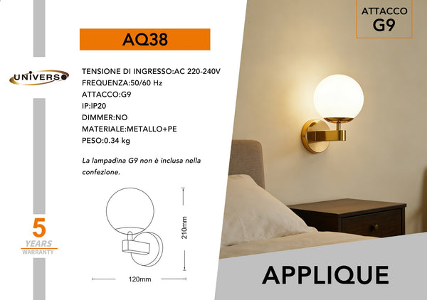 Applique Da Muro Universo – AQ38