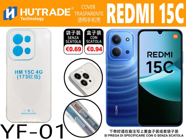 COVER TRASPARENTE REDMI 15C/POCO C85 – YF01 011974