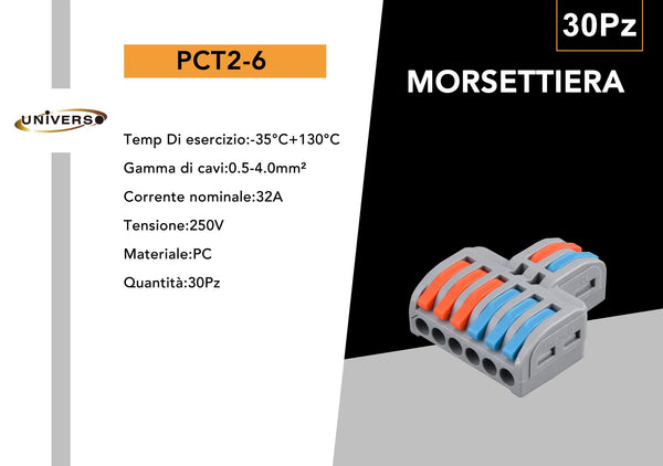Morsetti e connettori elettrici – PCT2-6