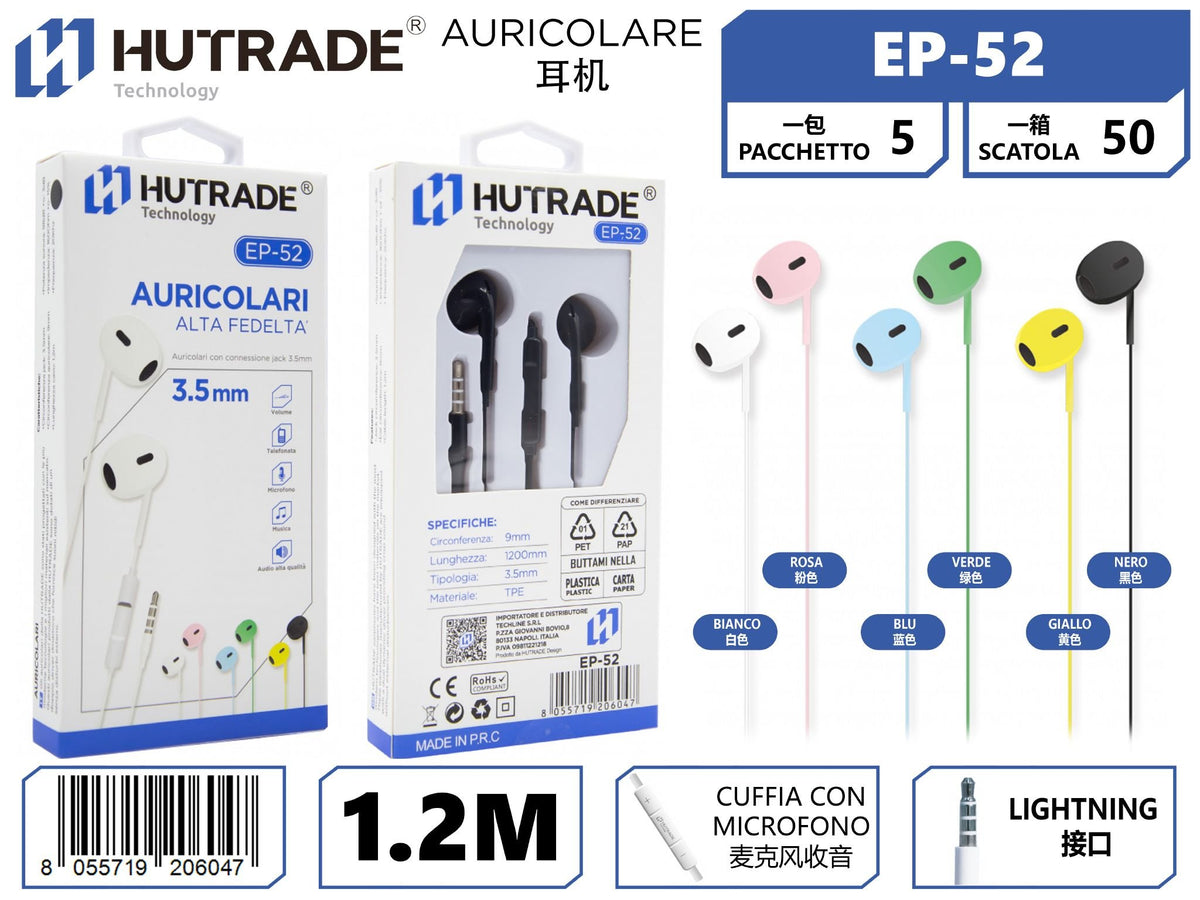 EP-52 AURICOLARE PER CELLULARE COLORATA