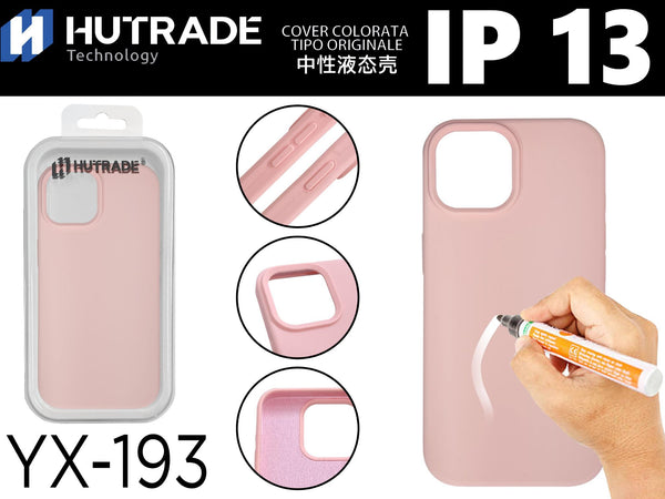 YX-193 COVER COLORATA IN GOMMA IP13 ROSA