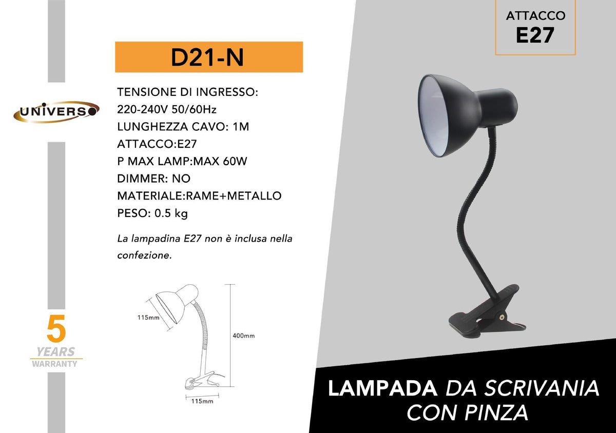Lampada da tavolo – D21-N