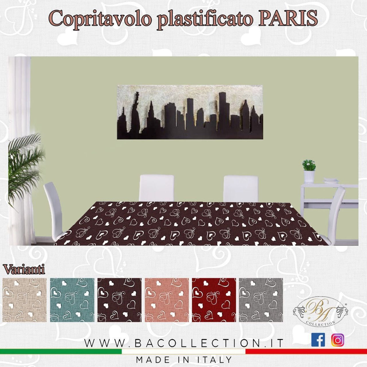 Tovaglia plastificata PARIS