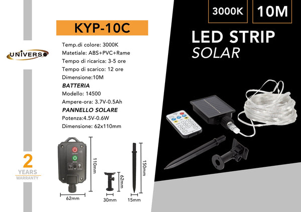 Striscia LED Solare Universo – KYP-10C