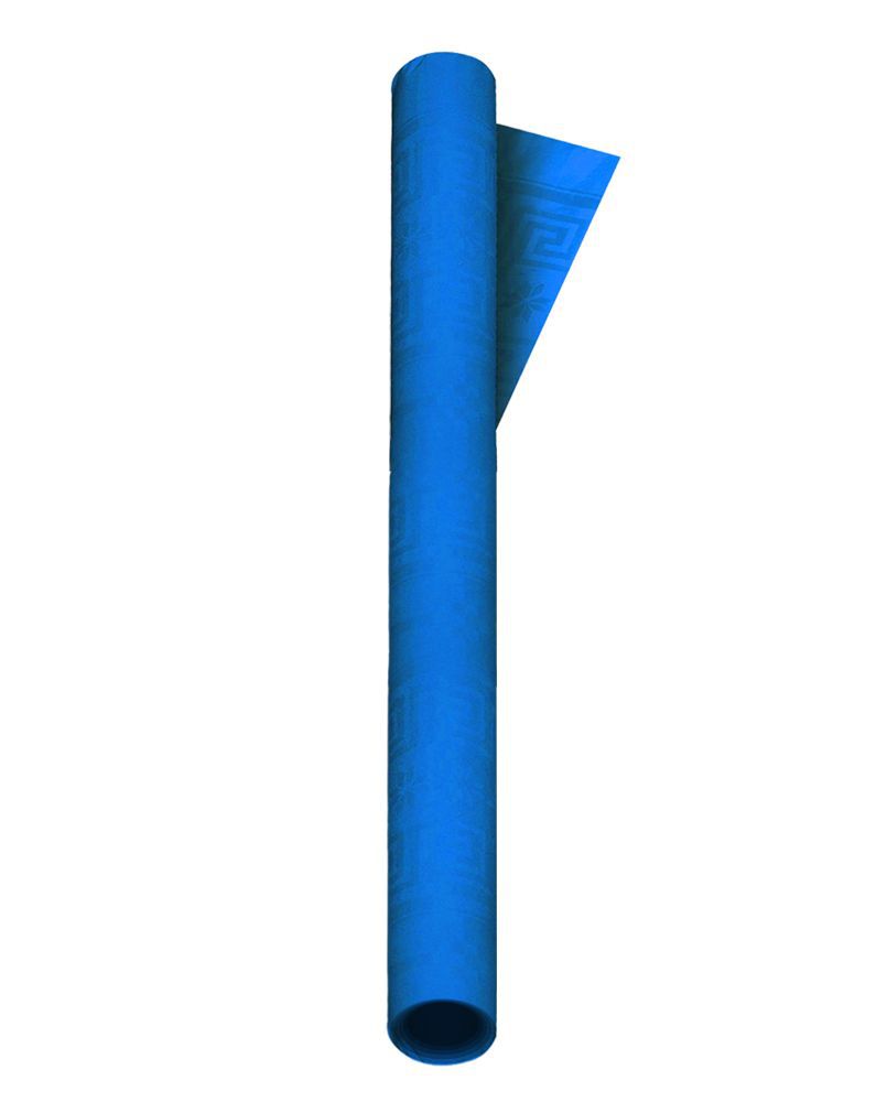 Rotolo carta damascata 7 × 1.18m blu