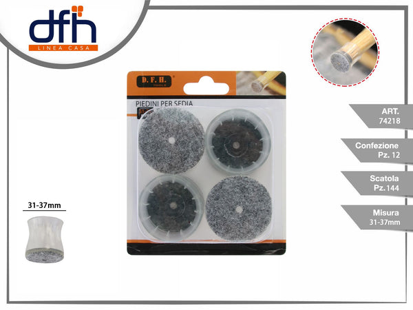 PIEDINI PER SEDIA 31-37 mm 4 pz