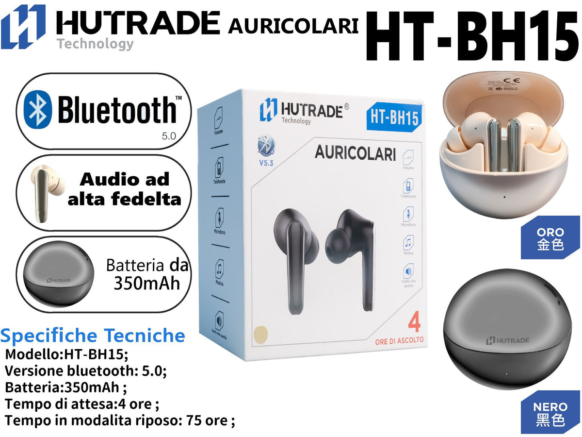 BH-13 CUFFIE BLUETOOTH – BH15