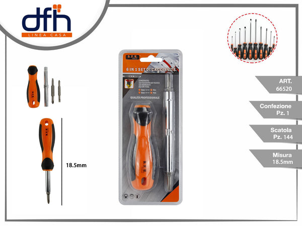 SET DI CACCIAVITE 6 pz