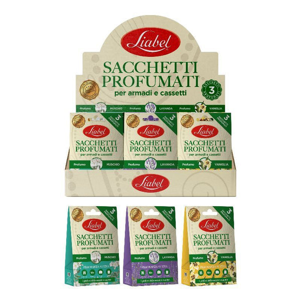 Profumatore per ambiente LIABEL - sacchetti prof. 3pz - in assortimento