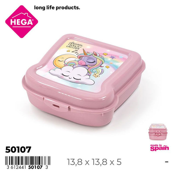 Sandwichega quadrata iml unicorni magici 13,5 cm. rosa