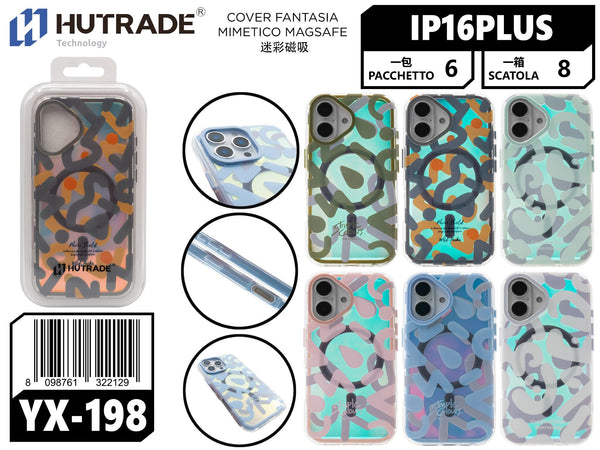 YX-198 COVER FANTASIA MIMETICO MAGSAFE IP16 PLUS
