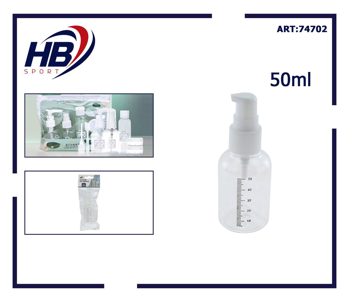 BOTTIGLIE DA VIAGGIO 50 ml