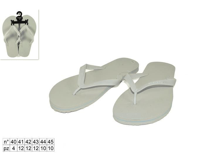 Infradito uomo bianche — taglie assortite 40–45