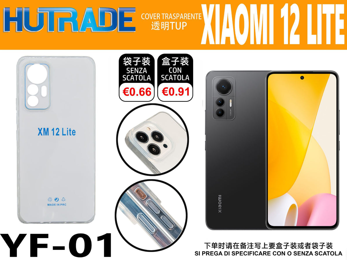 COVER TRASPARENTE MI 12 LITE – YF01 011762