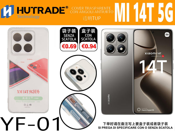 COVER TRASPARENTE MI 14T – YF01 011911