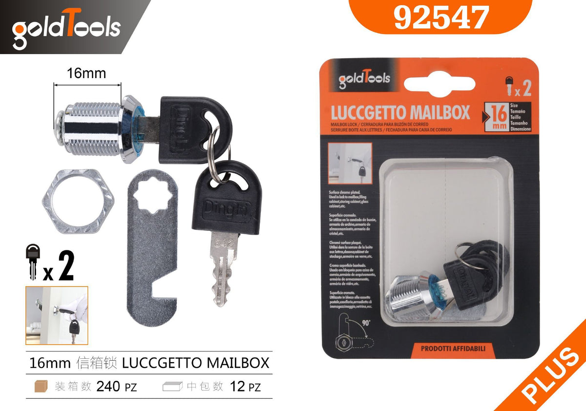Serratura per cassetta postale con chiavi