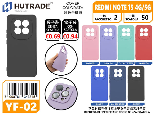 COVER COLORATA TPU REDMI NOTE 15 4G/5G – YF02 007031