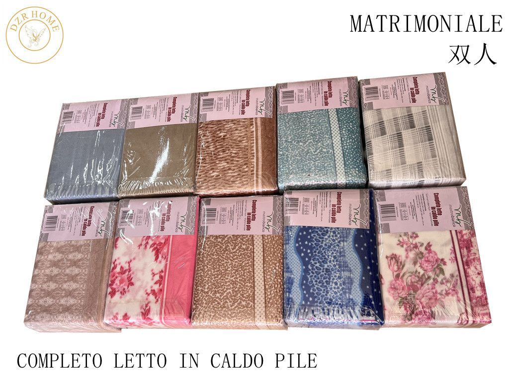 Lenzuola pile mastro bianco