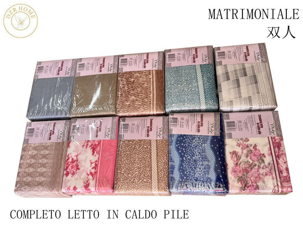 Lenzuola pile mastro bianco