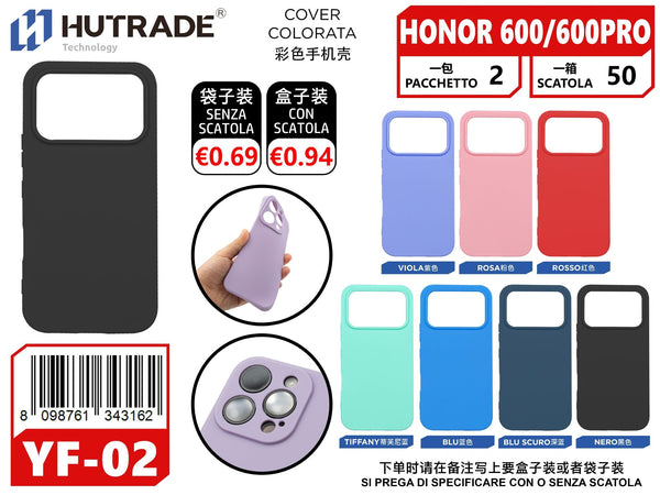 COVER COLORATA TPU HONOR 600/600 PRO