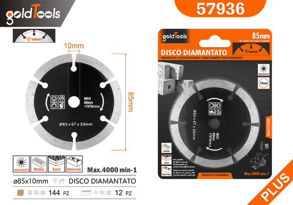 Dischi diamantati 10MM, 85MM – art. 57936