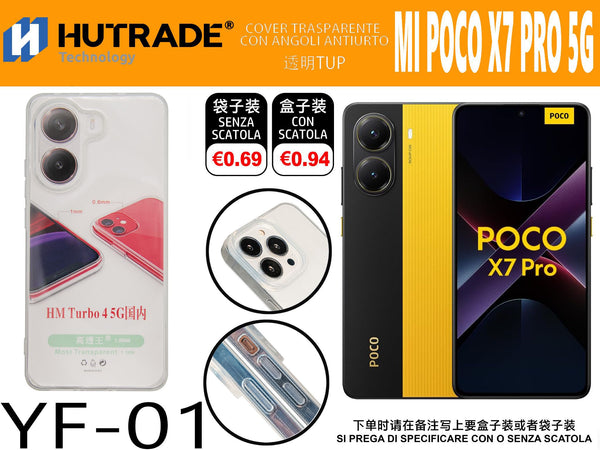 COVER TRASPARENTE MI POCO X7 PRO 5G