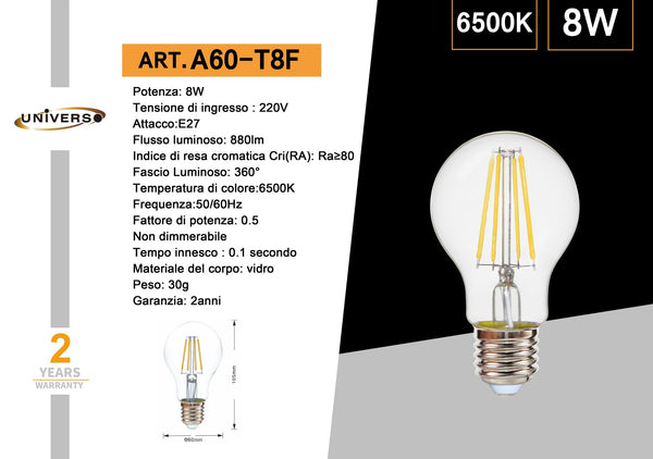 Lampadina LED Universo – A60-T8F