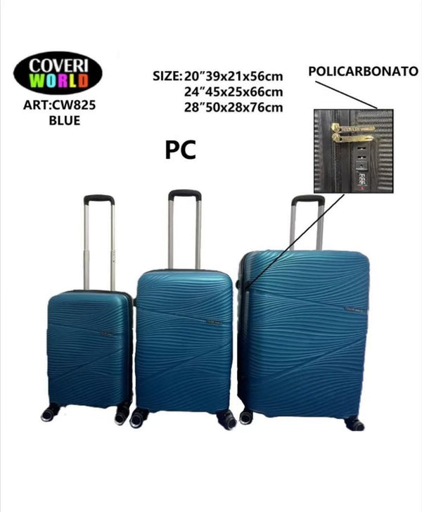 Coveri World CW825, set di 3 pezzi, blu