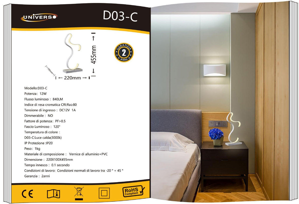Lampada da tavolo – D03-C
