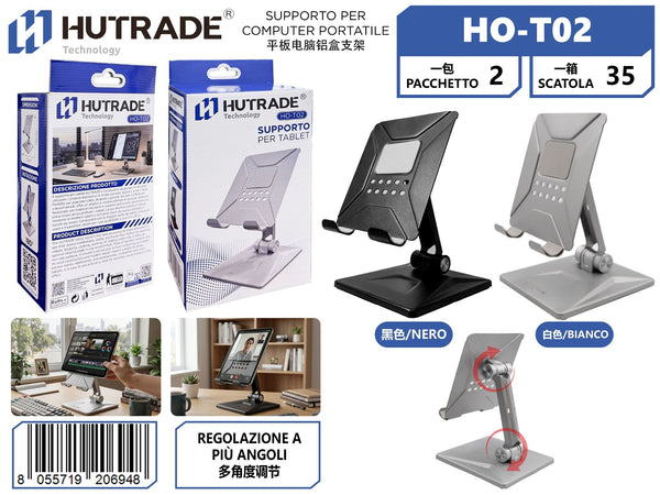 HO-T02 SUPPORTO PER COMPUTER PORTATILE