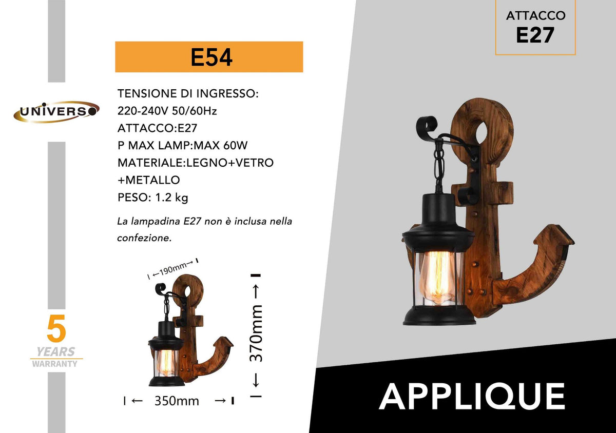 Applique Da Muro Universo – E54