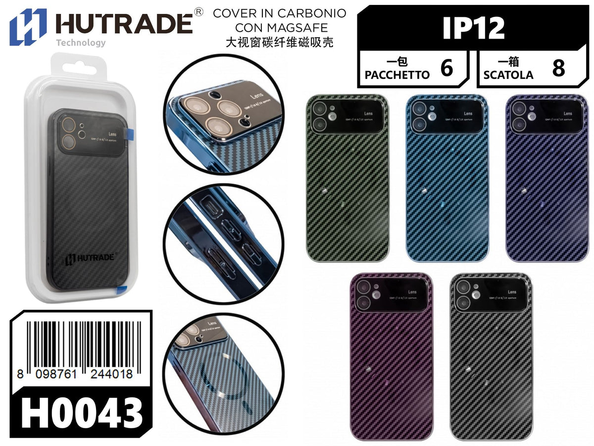 H0043 COVER CARBONIO A MAGSAFE IP12
