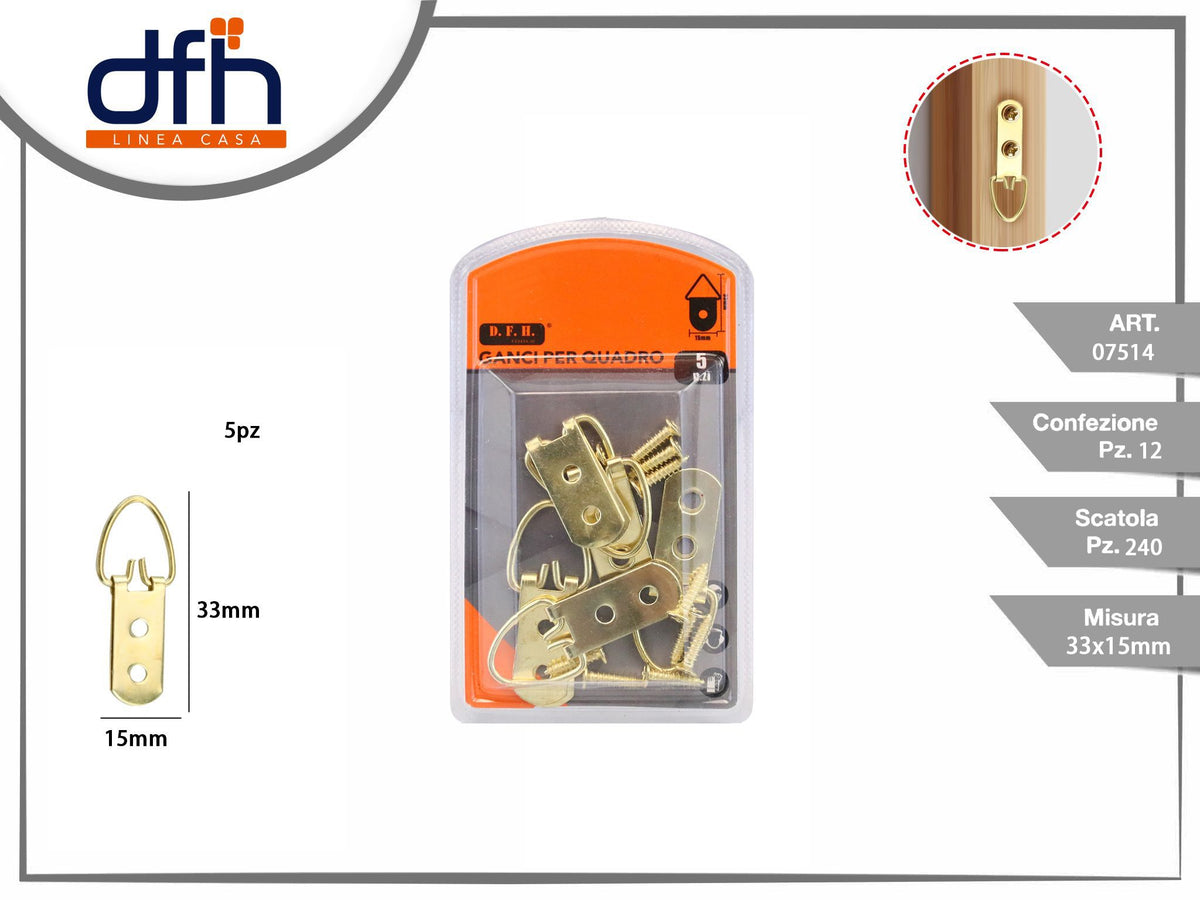 Ganci per quadro