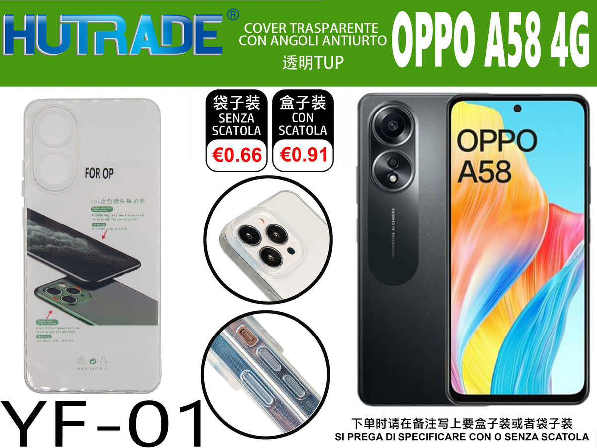 COVER TRASPARENTE OPPO A58 4G – YF01 011831