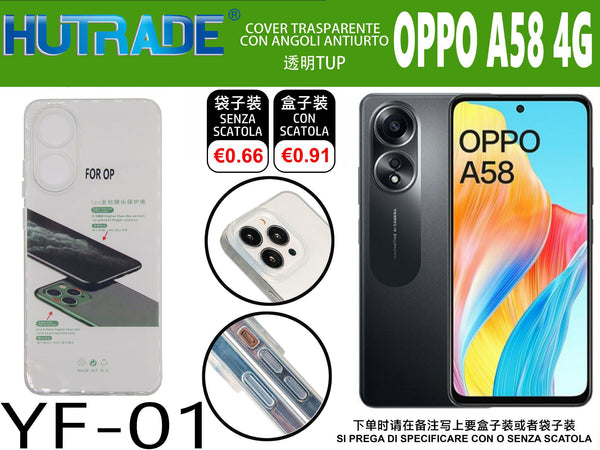 COVER TRASPARENTE OPPO A58 4G – YF01 011831