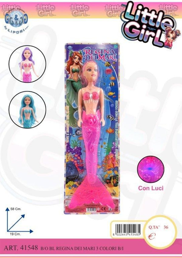 Regina dei Mari, sirena giocattolo con luci assortita LIP41548