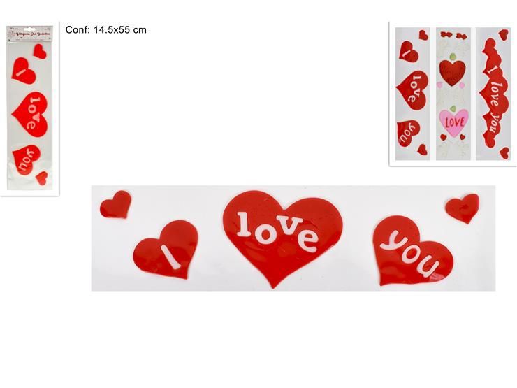Vetrofania san valentino ass wyc-16235/6/7