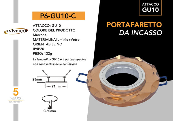 Porta Faretto.tondo.caffe Universo – P6-C