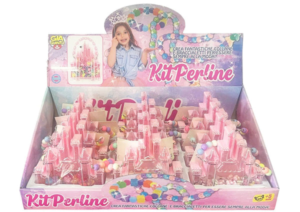 Kit Perline, cofanetto a castello per creare collane e braccialetti