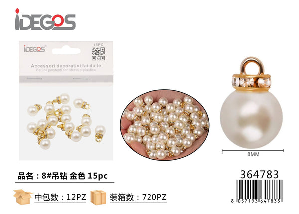 Pendenti decorativi con strass